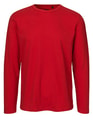 Heren T-shirt Neutral Long Sleeve Rood